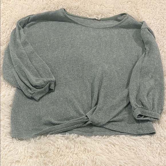 Lush Sweaters - Cozy Gray Knit Sweater
